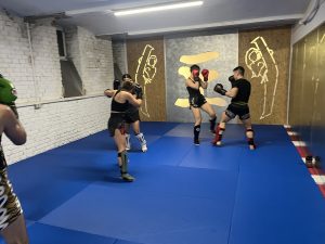 Muay Thai Sparring im Training in Wien