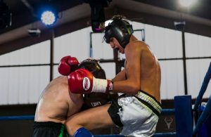 Muay Thai Wettkampf Kämpfer aus Wien im Einsatz