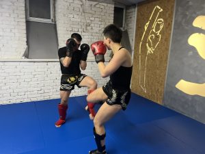 Muay Thai Sparring im Training in Wien