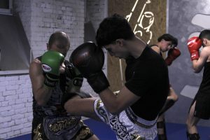 Muay Thai Sparring im Training in Wien